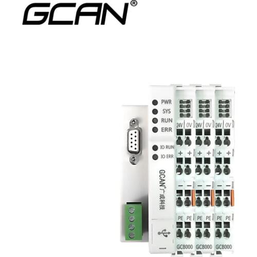 GCAN-8000 CANopen adapter fieldbus remote I/O coupler modbus tcp remote io card with 32 I/O CANopen Communication module