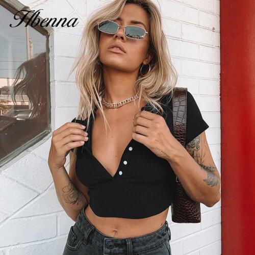 Женские хлопковые футболки Hbenna China At AliExpress