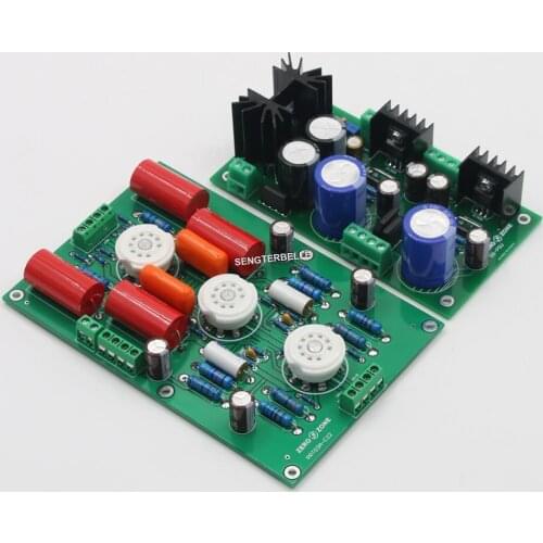 Hifi PRT03A Stereo Tube Preamplifier Board Base On C22 Circuit With DC280V Power Supply Board