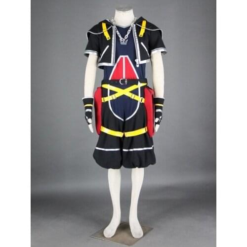 Game Kingdom Hearts Sora Cosplay Costume Anime Carnival Party Clothing With Shirt Shorts Pants Belt Customization