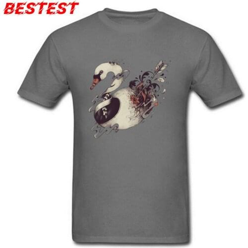 Mens T-shirt Broken Innocence TShirt Newest Men T Shirts VALENTINE DAY Custom Gift Clothes Classic Beauty Swan Print Tops Cotton