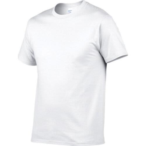 Brand Hot Sale Mens Summer 100% Cotton T-Shirt Men Casual Short Sleeve O-Neck T Shirt Comfortable Solid Color Tops Tees