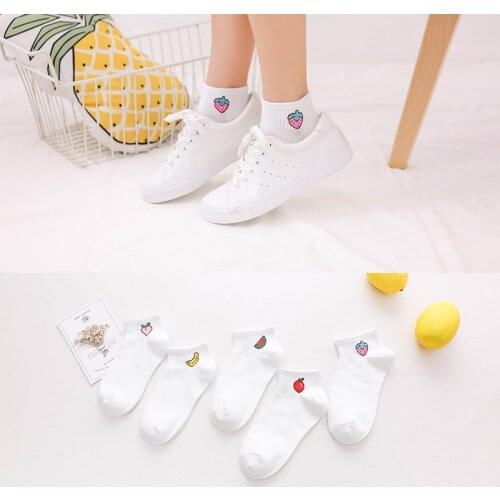 Women Brand Cartoon Character Cotton Socks Harajuku Female Cute Skatebord Socks Hipster Fashion Animal Print Ankle Socks