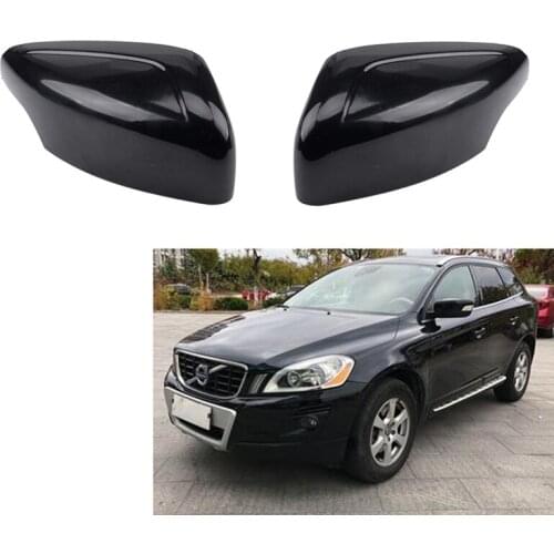 NEW-Car ABS Rearveiw Mirror Makers Door Rear Wing Mirror Cover Trim Caps for VOLVO XC60 2010-2013 39854904 39854919