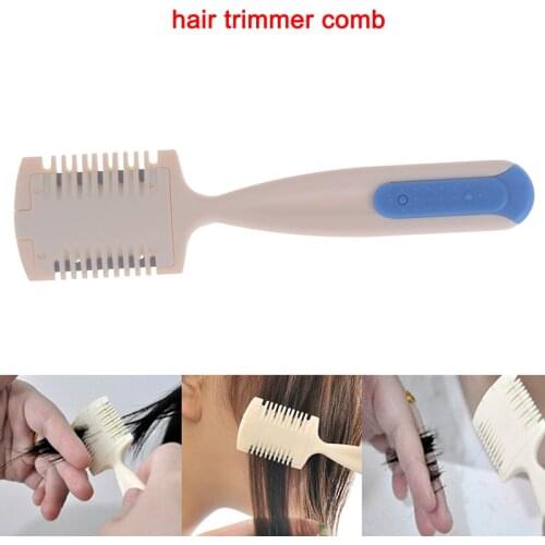 Durable Home Hairdresser Makeup Tools Hair Cutting Trimmer Razor Blade Comb for Thinning Bangs Long Beauty Hair Cut Accessories