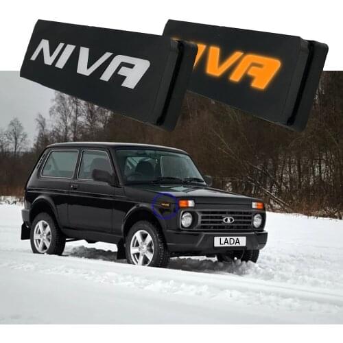 Lamp Amber Waterproof 2X LED Side Marker Lights For Lada Niva 4X4 1995 For Car Accessories