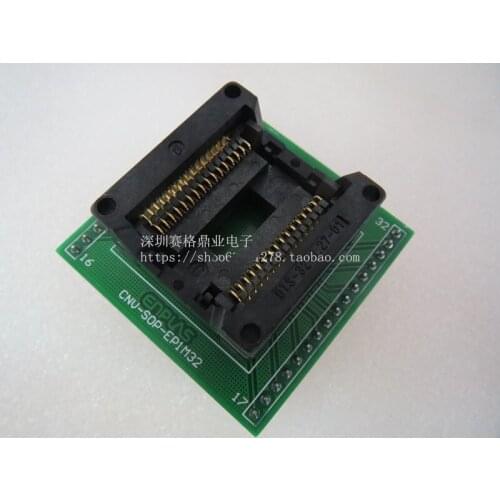 SOP32/DIP SOP32 OTS-32-1.27-01A IC testing seat Test Socket test bench Burn-in Socket Programming seat