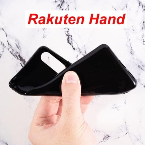 Silicon Cover For Rakuten Hand Bumper Case Soft TPU Matte Black Phone Protector Shell For Rakuten Hand Protective Glass Cover