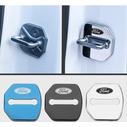 Door Lock Decoration Rust Protection Stainless Steel Cover for Ford Fiesta EcoSport ESCORT focus 1 focus 3 Accessories