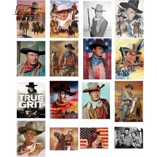 American Western Cowboy Diamond Painting Portrait Character Embroidery Crossing Diy Mosaic Art Gift Cross Stitch Home Decoration