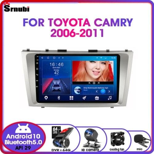 Android 10.0 Car Radio Multimedia Video Player For Toyota Camry 2006-2011 2 Din Head Unit Floating Window RDS DSP Navigation GPS