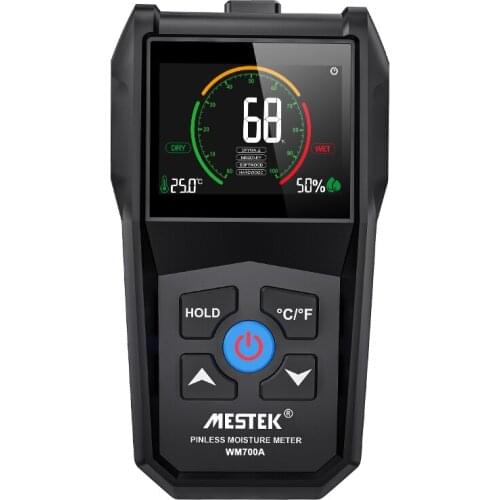 MESTEK Inductive Wood Timber Moisture Meter Hygrometer Digital Electrical Tester Measuring tool 4~80% Density electromanetic