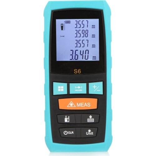 Hot Sale High Accuracy Precision Laser Rangefinders S6 60M Digital Laser Distance Meter S6-60 Distance Measuring Instrument