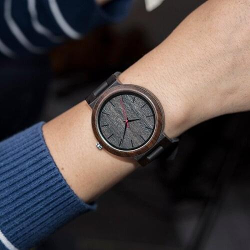 DODO DEER Wholesale Wooden Watches Mens Leather Strap Quartz Wood Timepiece for Male Cutsomize Logo Accept Dropshipping B03-1