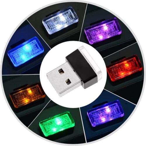 Mini LED Car Light Auto Interior USB Atmosphere Light Plug and Play Decor Lighting PC Auto Products Car Accessory Hyundai Kona