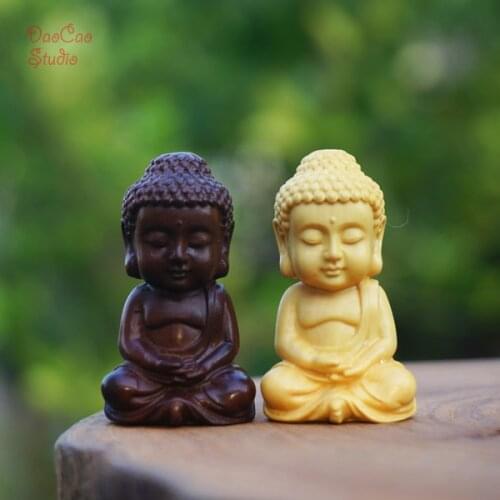 High-density Natural Wooden Bead Carved Buddha Pendant Mala Beads Japa Mala Bracelet Jewellry Findings DIY Accessories