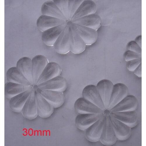 100pcs/lot 30mm crystal chandelier beads glass rosette flower beads crystal curtain beads glass chandelier beads free shipping