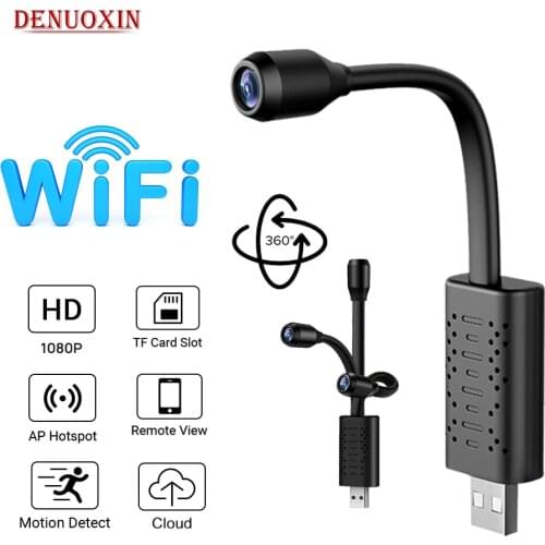 HD 1080P Mini Wifi USB Camera Motion Detection Wireless IP Cam Real-time Surveillance Video Loop Recording Smart Home Secret Cam