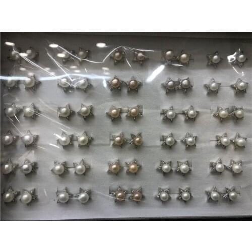 New Arrival Beautiful Charm Freshwater Pearl Stud Earrings Hot Cheap Sale for Young Women Party Jewelry 36 pairs/lot