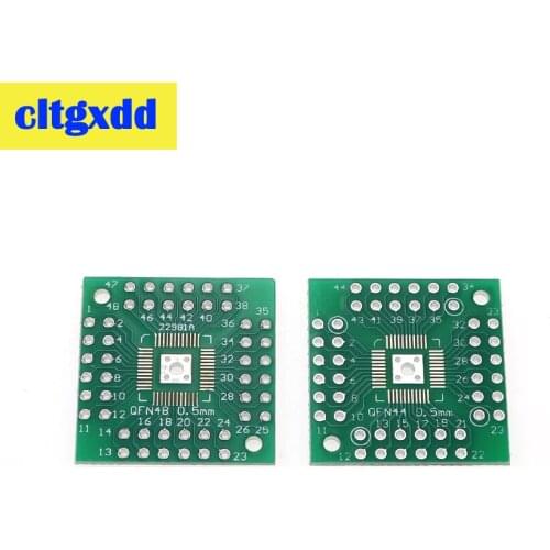 Cltgxdd 5 pcs HTQFP QFN48 to DIP48 QFN44 0.5mm QFP48 QFP44 PQFP LQFP Adapter Plate Adapter Socket PCB Converter Test Board