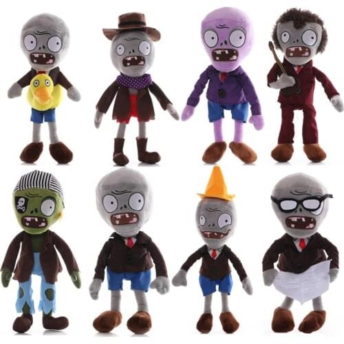 8Pcs/Lot 30cm Plants vs Zombies Zombies Plush Toys Game PVZ Zombies Soft Plush Stuffed Toy Doll for Kids Children Xmas Gifts