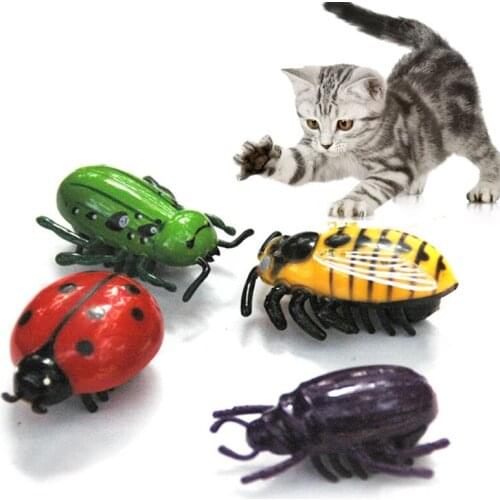 Hot animal Insect Toys Simulation spider bee fly crab Lady mantis Electric robot Toy Halloween Prank Insects Cat toys