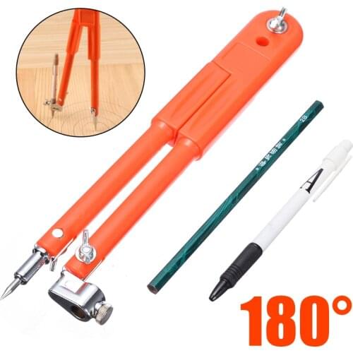 Carpenter Precision Pencil Compasses Adjustable Dividers Marking Scribing Compass for Woodworking Hand Tool 25*90cm