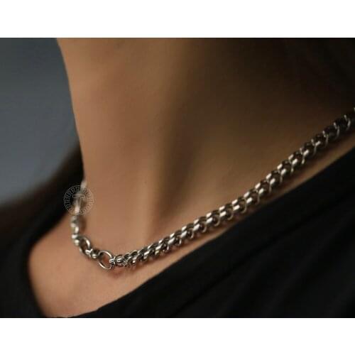 Simple Stainless Steel Knot Choker Necklaces For Women Girl Cuban Curb Link Chain Necklace Adjustable Jewelry Dropship DDN280