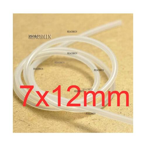 7mm ID 12mm OD 7X12 Transparent Silicone Rubber Tube Hose ( food grade ) medical flexible pipe,7mm*12mm capillary connect tube