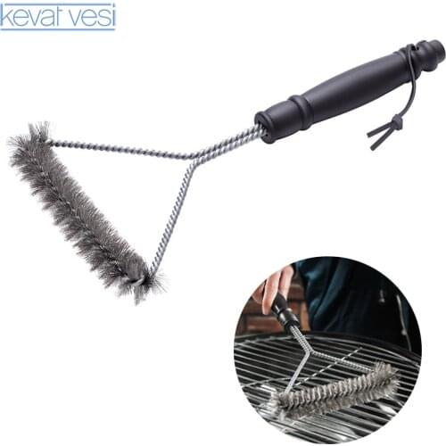 Barbecue Grill Brush Non-stick Outdoor BBQ Cleaning Brushes With Handle BBQ Accessories BBQ Clean Tools Grill Cleaning Scraper