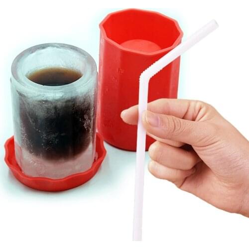 Silicone Glass Single Hole Ice Cup Summer Ice Tray Mold Summer Cooking Freeze Drinking Tool Fondant Kitchen Accessories