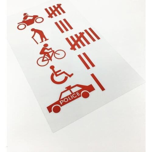 Funny Auto Window Accident Motorcycle Bike Disable Car Styling Vinyl Decal Sticker 23x13cm