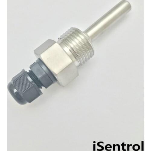 SP21-035 Thermowell Immersion Sleeve Pocket Stainless Steel 304 BSP1/2" for Max 6mm OD Wire PT100 PT1000 NTC10K NTC50K