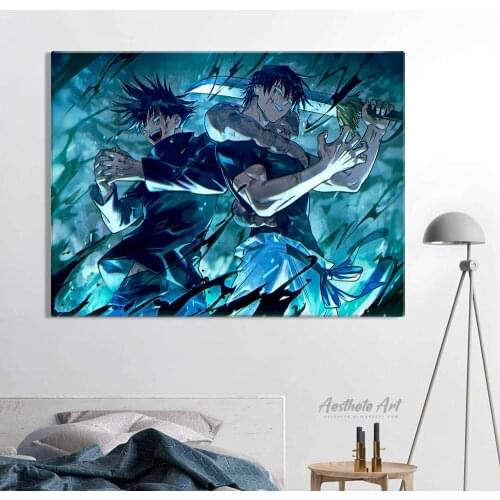 Toji Fushiguro Fushiguro Megumi Jujutsu Kaisen Decoration Home Decor Canvas Painting Living Room Wall Art Picture Poster Print