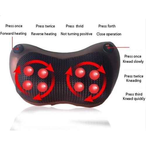 Relaxation high quality Massage Pillow Head Neck Massager Car Home Cervical Shiatsu Massage Neck Back Waist Massage Pillow