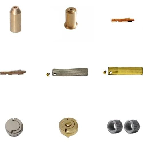 Replacement Gas Refill Adapter/Flint Wheel/Bottom Screw/Echo Plate/Slide Cover/Rubber Ring For S.T Dupont L2 Lighter Repair Part