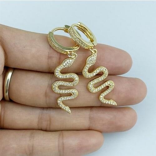 Womens Punk Style Animal Snake Earrings Cute Sweet Snakelike Pendant Stud Earrings 2020 New