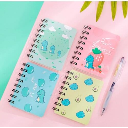 1pcs Dinosau Notebooks Student Cartoon Planner Novelty Stationery Schedule Book Cute Schedule Notebook Kawaii School Supplies