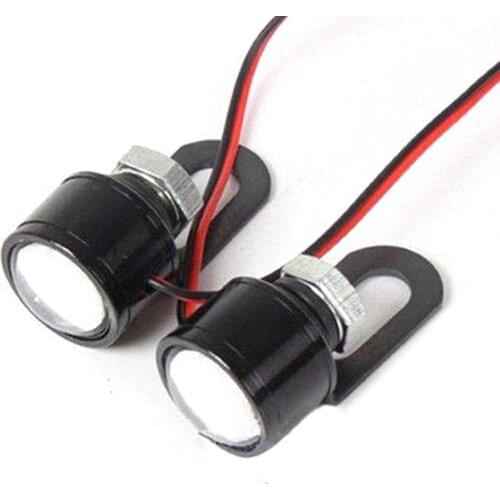 2pcs LED Motorcycle Handlebar Spotlight White Headlight Driving Light Fog Lamp