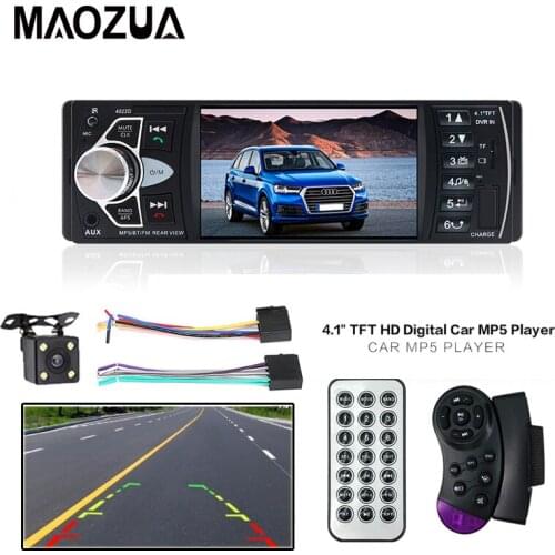 Autoradio 12V 4022D 4.1 inch 1 Din Car Radio Auto Audio Stereo Player Support Bluetooth FM Remote Control Rear View Camera