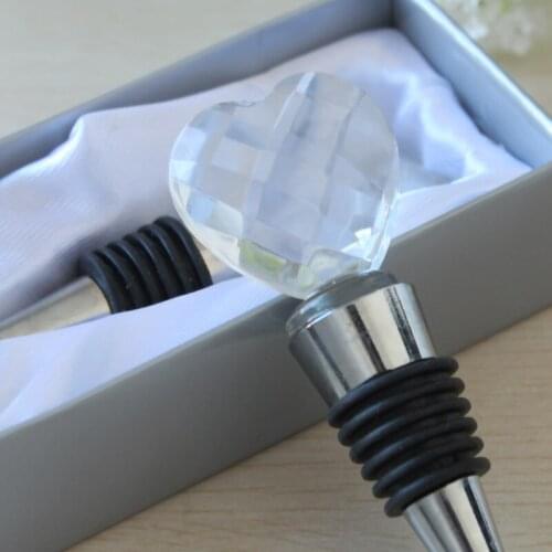 Free Shipping 100 PCS Silver Diamond shaped wine beer bottle stopper wedding party favor guest gift wedding supply