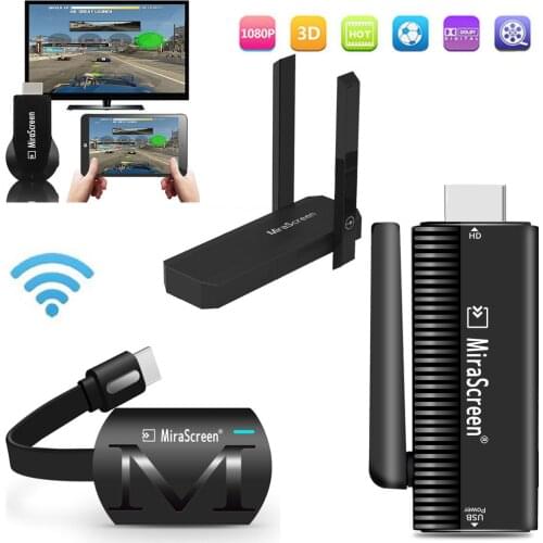 1080P Wireless WiFi Display Dongle TV Stick IOS HDTV Cable Video Adapter Screen Mirroring Share for IPhone Android Phone To TV