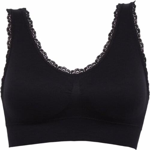 Women Wireless Seamless Bra Lace Push Up Bras Breathable Stretch Tops Womens Padded Brassiere Soft Reggiseno