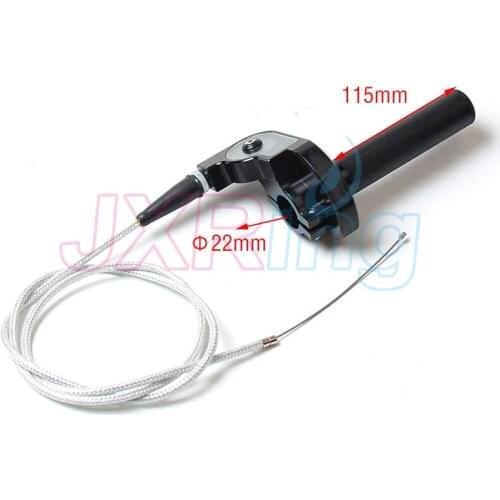 Black CNC Aluminum Acerbs Throttle Grip Quick Twister + Throttle Cable CRF50 70 110 IRBIS 125 250 Dirt Bike Motorcycle