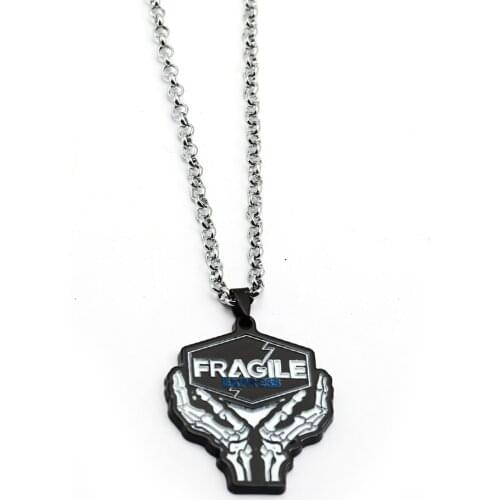 Death Stranding Necklace Metal Pendant 60cm Chain Men Necklaces Charm Gifts for Kids Game Jewelry