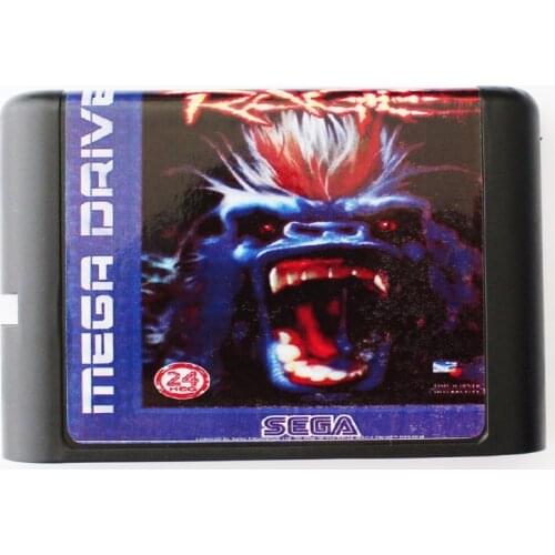 Primal Rage 16 bit MD Game Card For 16 bit Sega MegaDrive Genesis game console