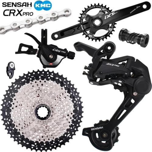SENSAH CRX11 1X11 MTB Groupset 11 Speed Shifter Rear Derailleur Crank kit 11speed kit 11s 40T/42T/46T/50T HG Cassette Sprocket