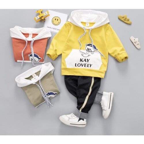 Children Clothing Sets Spring Autumn Baby Boys Girls Fashion Hoodie Jacket+Pants 2pcs Suits New Kids Sport Clothes Suits