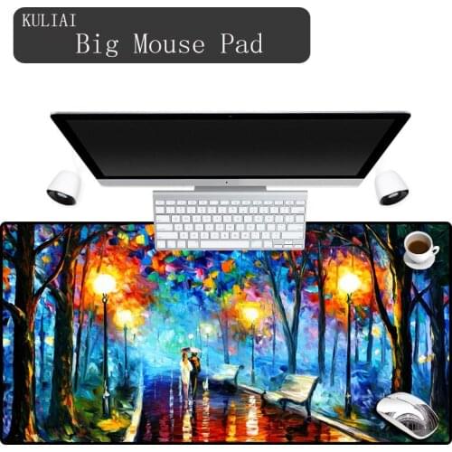XGZ Fresh Park Walk Painted Mouse Pad for Home Desktop Decoration Office Computer Notebook PC MousePad Bluetooth Keyboard Mat