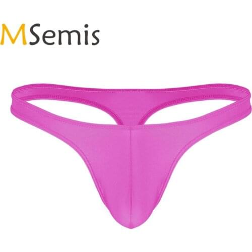 Swimwear Mens Lingerie Swimsuitd For Male G-string T-back Thong Bikini Briefs Panties Low Rise See Thong Bulge Pouch Underpants